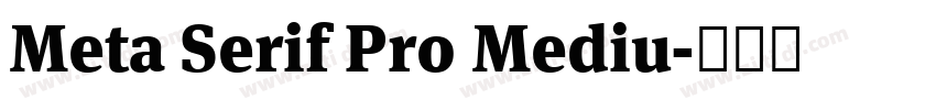 Meta Serif Pro Mediu字体转换